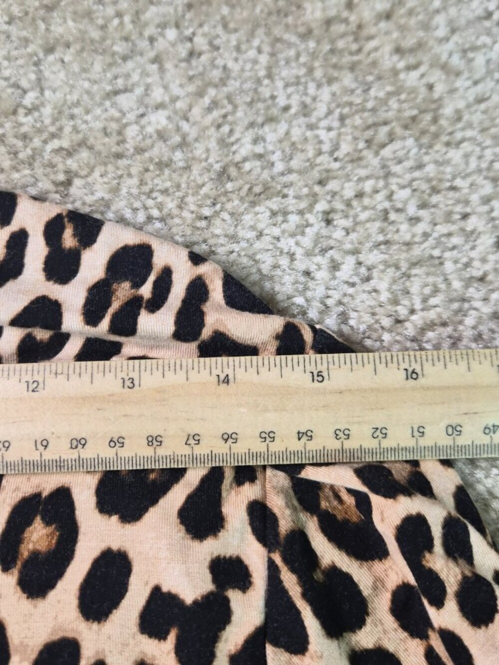 Good American Dress Caramel Leopard Print Long Sleeve Maxi Size XL Stretch G449 - Picture 7 of 11
